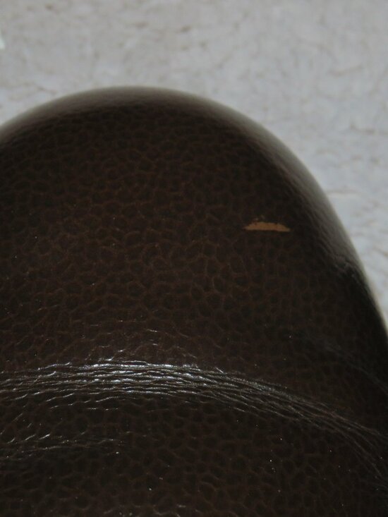 E. Vogel Bespoke Dark Brown Pebbled Calf Leather Plain Toe Derby 11 EE